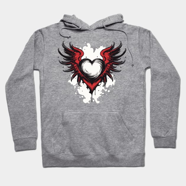 Heart With Wings Hoodie by Gypsykiss